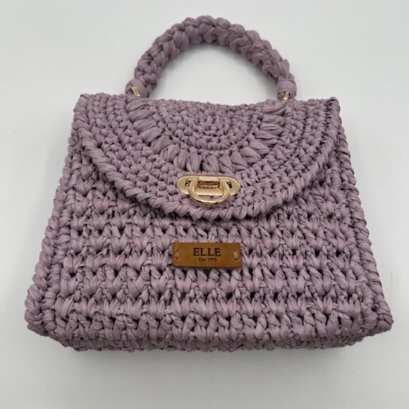ELLE Raffia Crochet Handbag - Picture 6 of 16